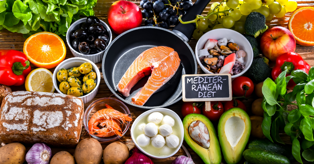 Patrón mediterráneo en una dieta para higado graso